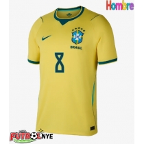 Camiseta Brasil Bruno Guimaraes #8 Primera Equipación Mundial 2026 manga corta
